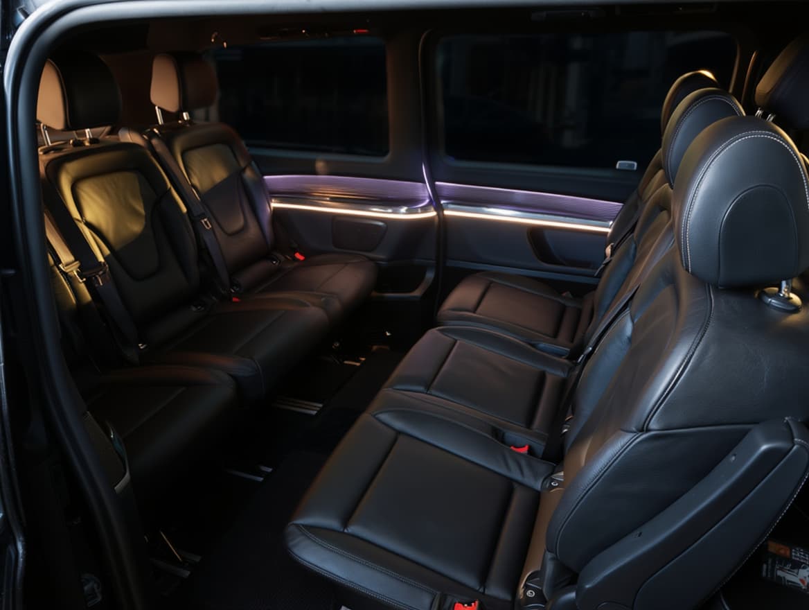 Intérieur Mercedes EQV 300, ambiance premium