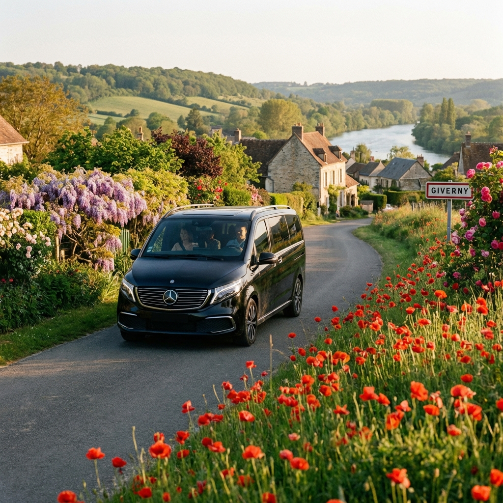 Vue panoramique des jardins de Claude Monet à Giverny
